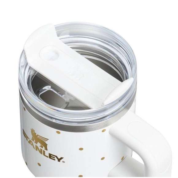 Stanley 20 oz Stainless Steel H2.0 FlowState Quencher Tumbler Frost Polka Dot - Picture 3 of 3